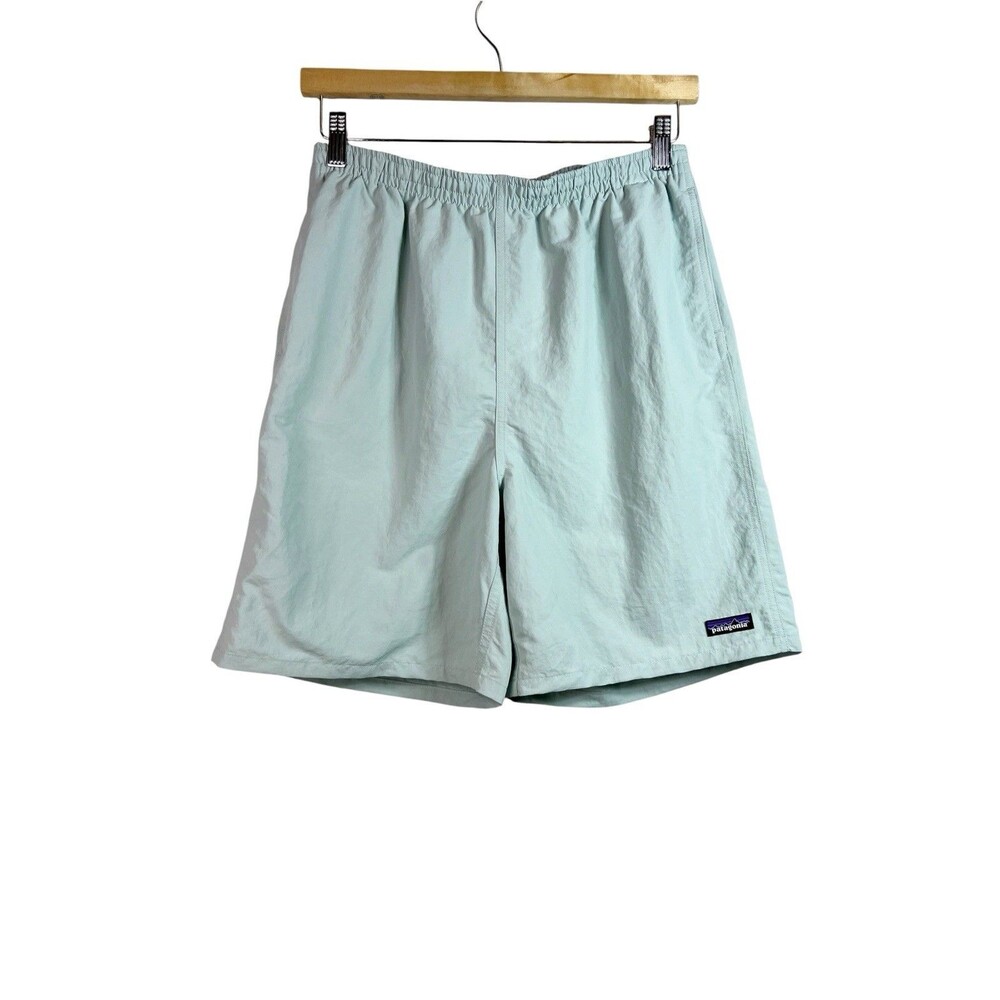 Patagonia Baggies 7" Long Shorts Small Teal Outdoor Gorpcore Hiking FLAW Women’s